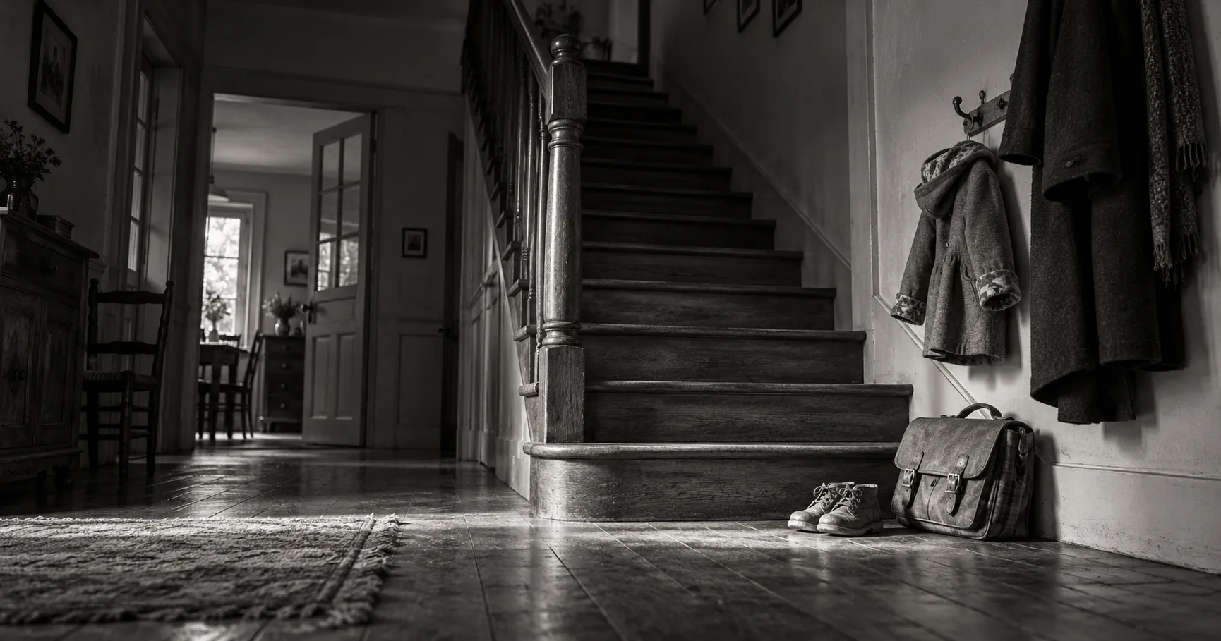 traumatisme d'enfance, voir le monde depuis son point de vue - illustration en noir et blanc